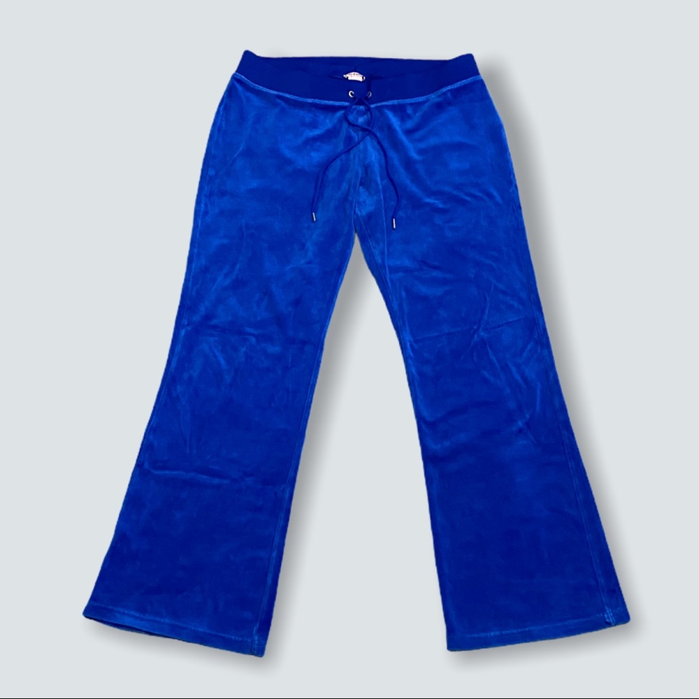 Juicy Couture Blue Y2K Track Bottoms - Large